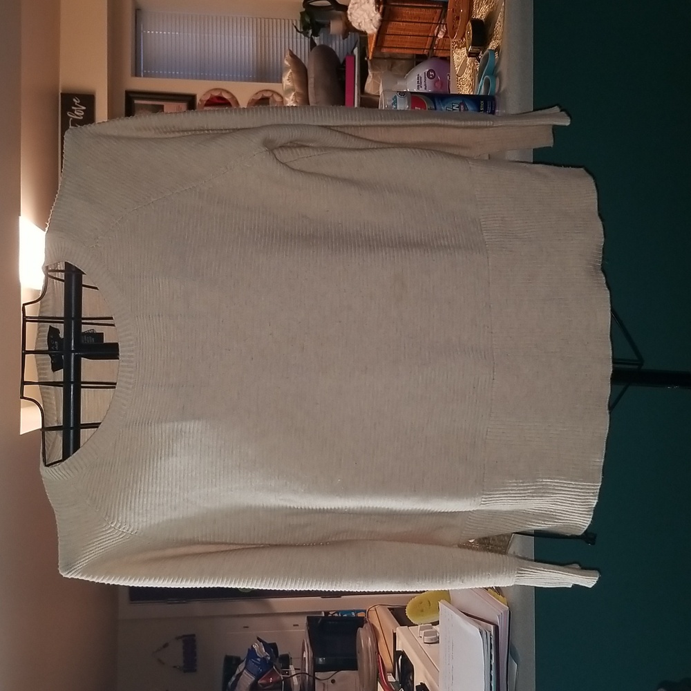 Cream knitted sweater